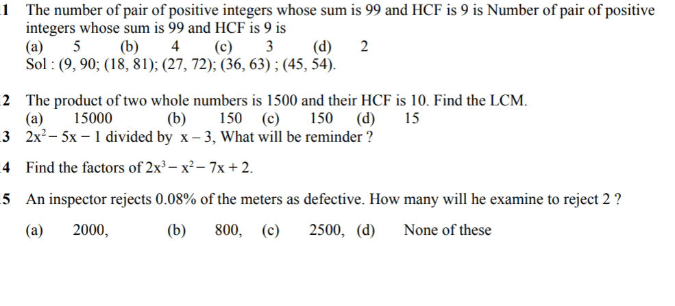 1. The number of pair of positive integers | StudyX