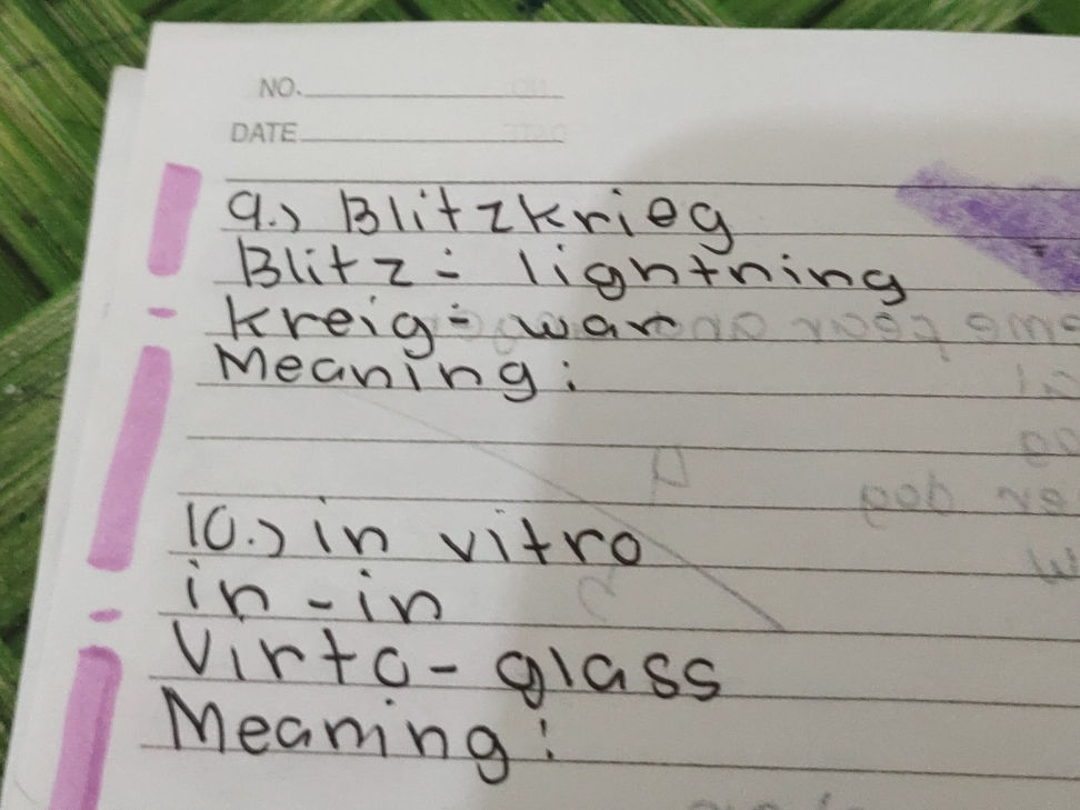 9.) Blitzkrieg Blitz: lightning kreig = war | StudyX