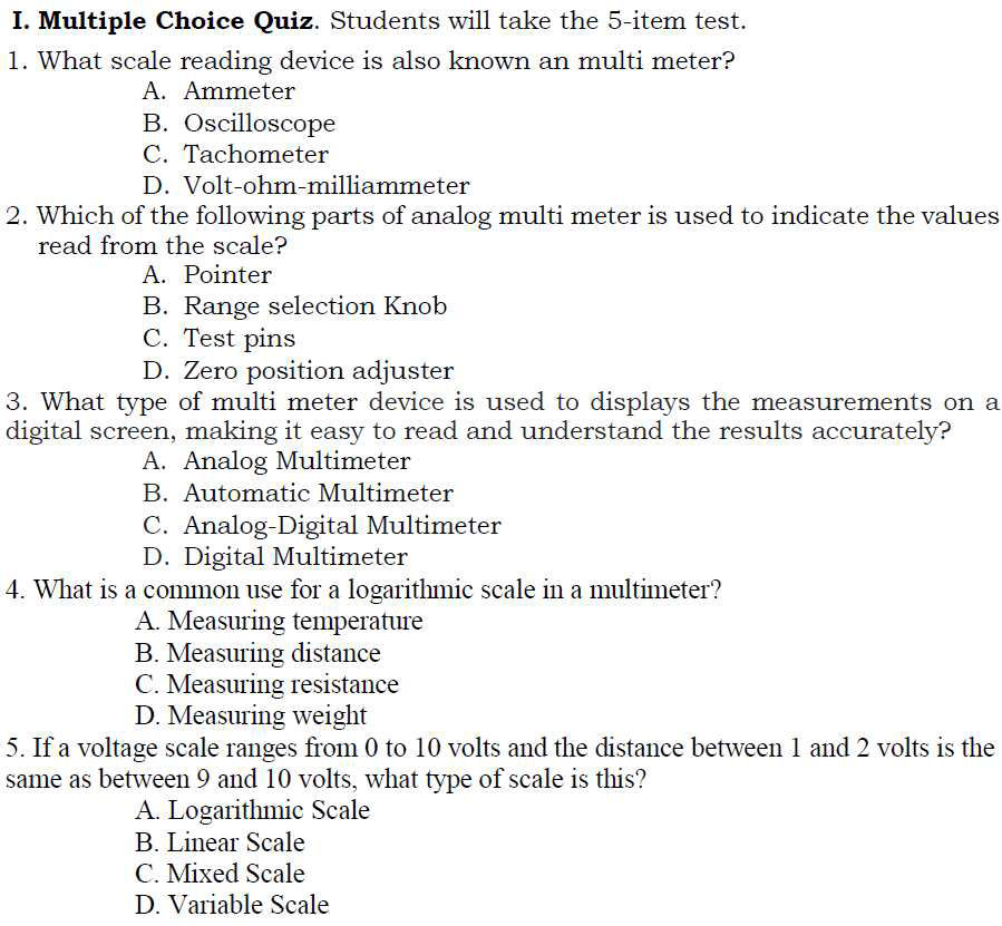 Scale Reading Instruments 1. What scale reading device is also known | StudyX