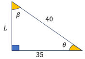 The image contains a right triangle with the | StudyX