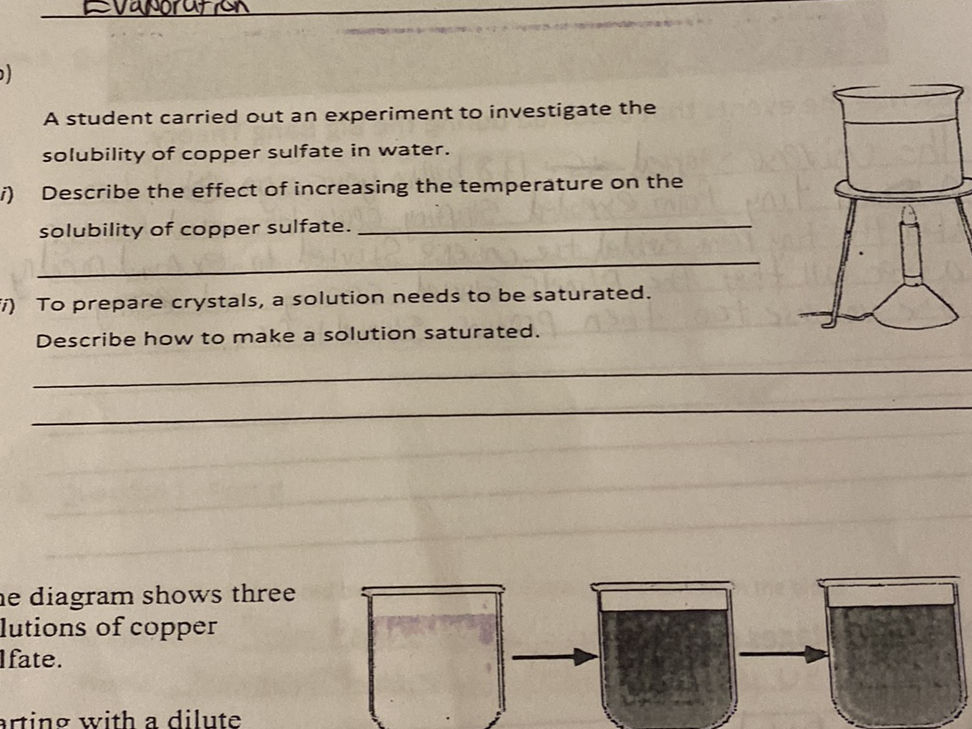 A student carried out an experiment to | StudyX