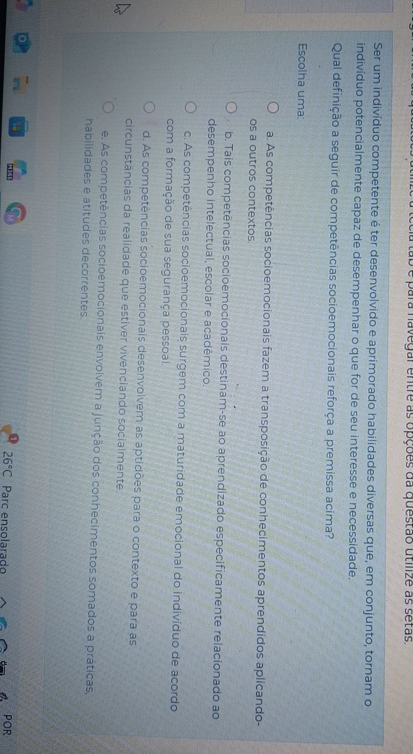 Ser um indivíduo competente é ter