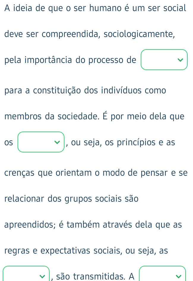 A ideia de que o ser humano é um ser social | StudyX