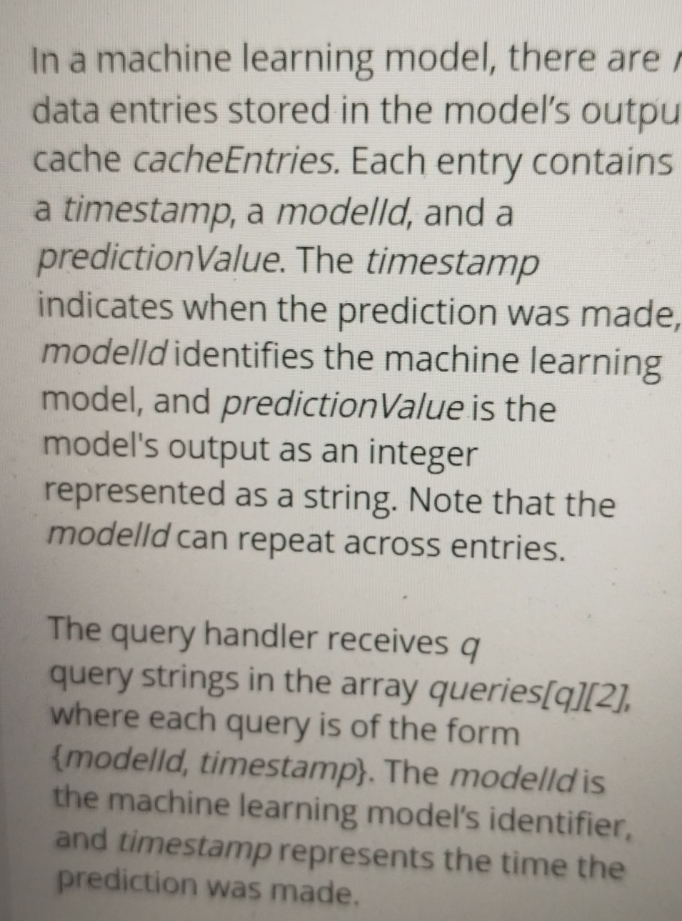 In a machine learning model, there are data