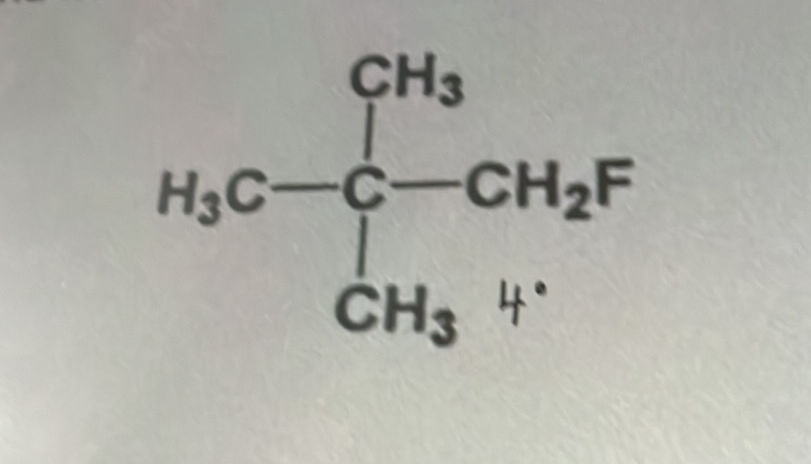 The image shows a chemical structure: and
