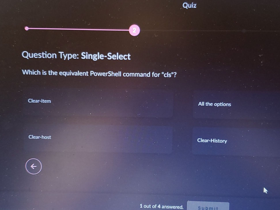 Which is the equivalent PowerShell command | StudyX
