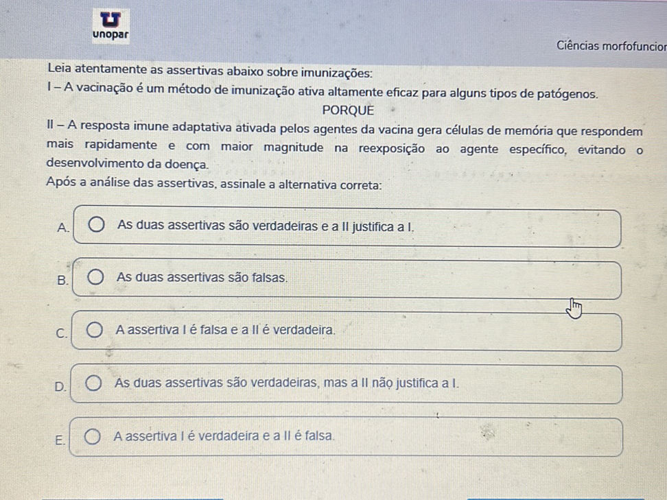 Leia atentamente as assertivas abaixo sobre | StudyX