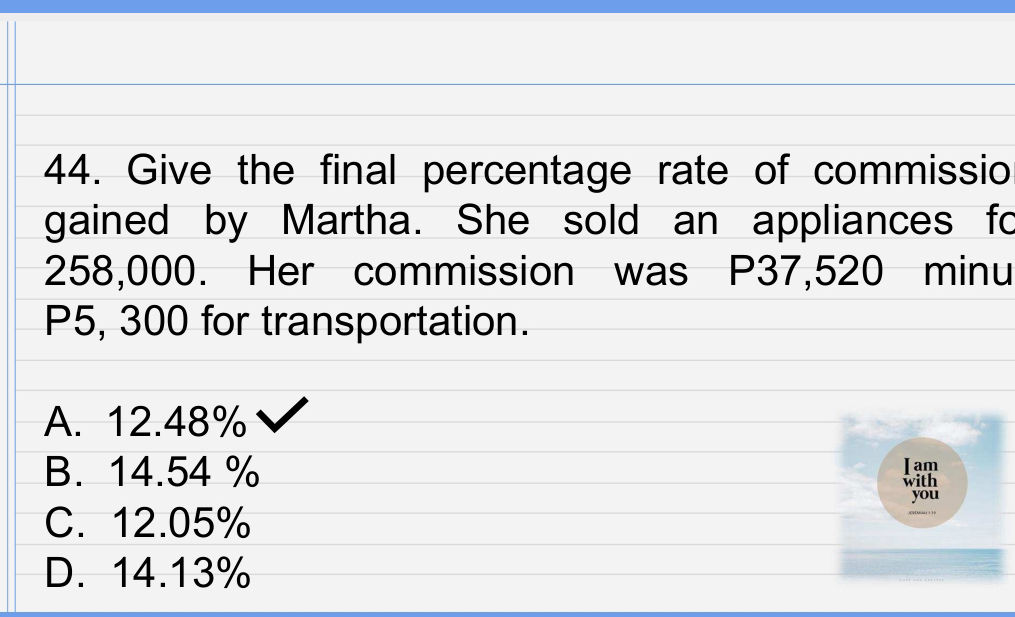 44. Give the final percentage rate of | StudyX
