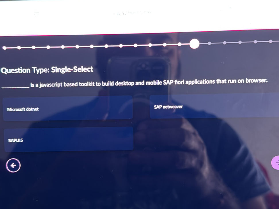 Single Question Mark Javascript Question Type: Single-Select is a javascript | StudyX