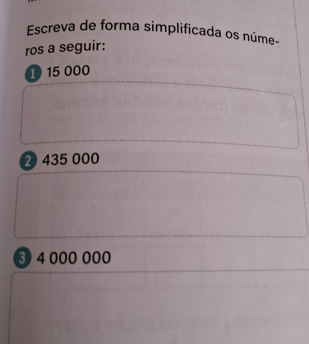 Escreva de forma simplificada os números a | StudyX