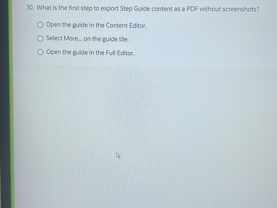 10. What is the first step to export Step | StudyX