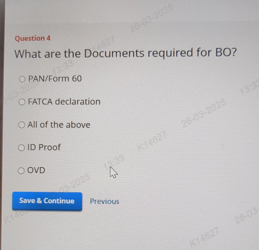 Question 4 What are the Documents required | StudyX
