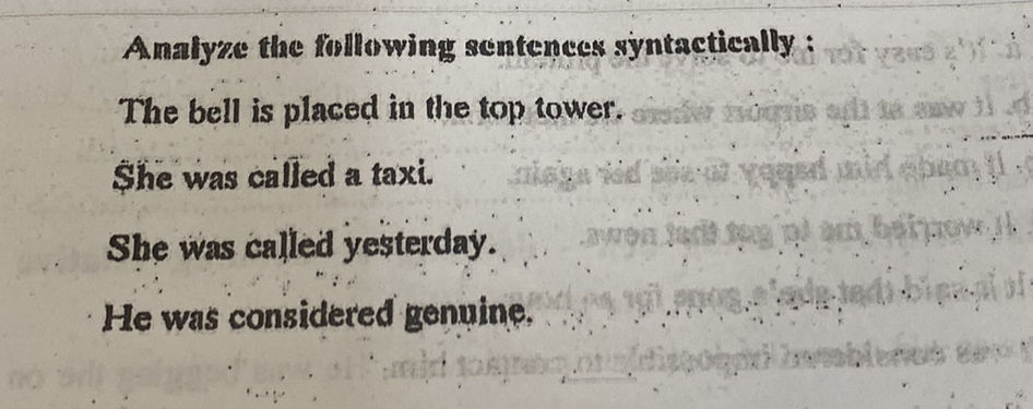 Analyze the following sentences | StudyX