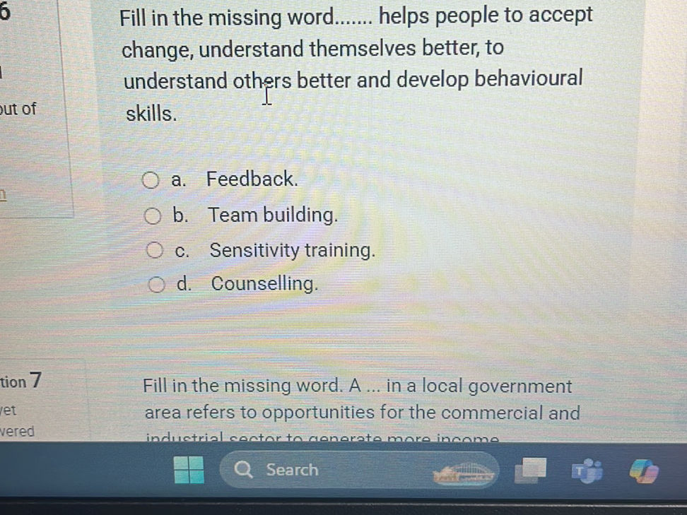 Fill in the missing word...... helps people | StudyX