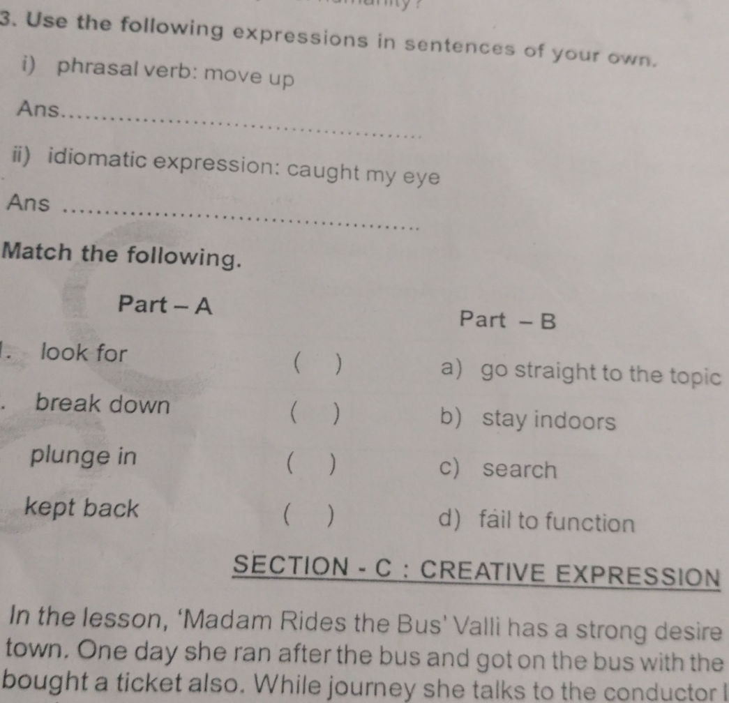 3. Use the following expressions in | StudyX