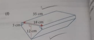 The image shows a 3D shape. The dimensions | StudyX