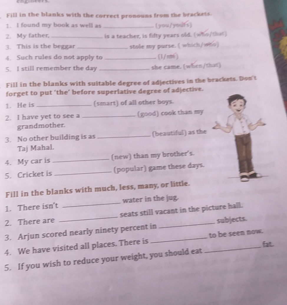 Fill in the blanks with the correct pronouns | StudyX