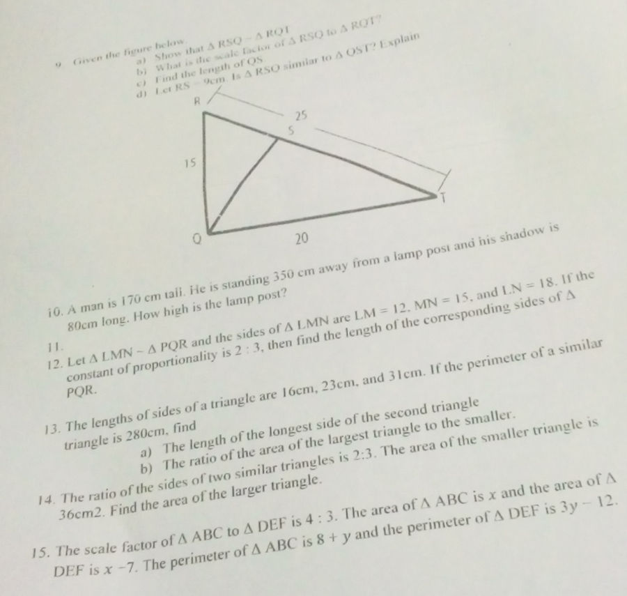 9. Given the figure below. a) Show that $ | StudyX