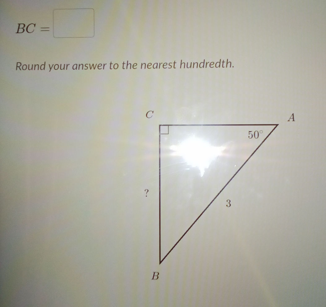 BC = ? Round your answer to the nearest | StudyX