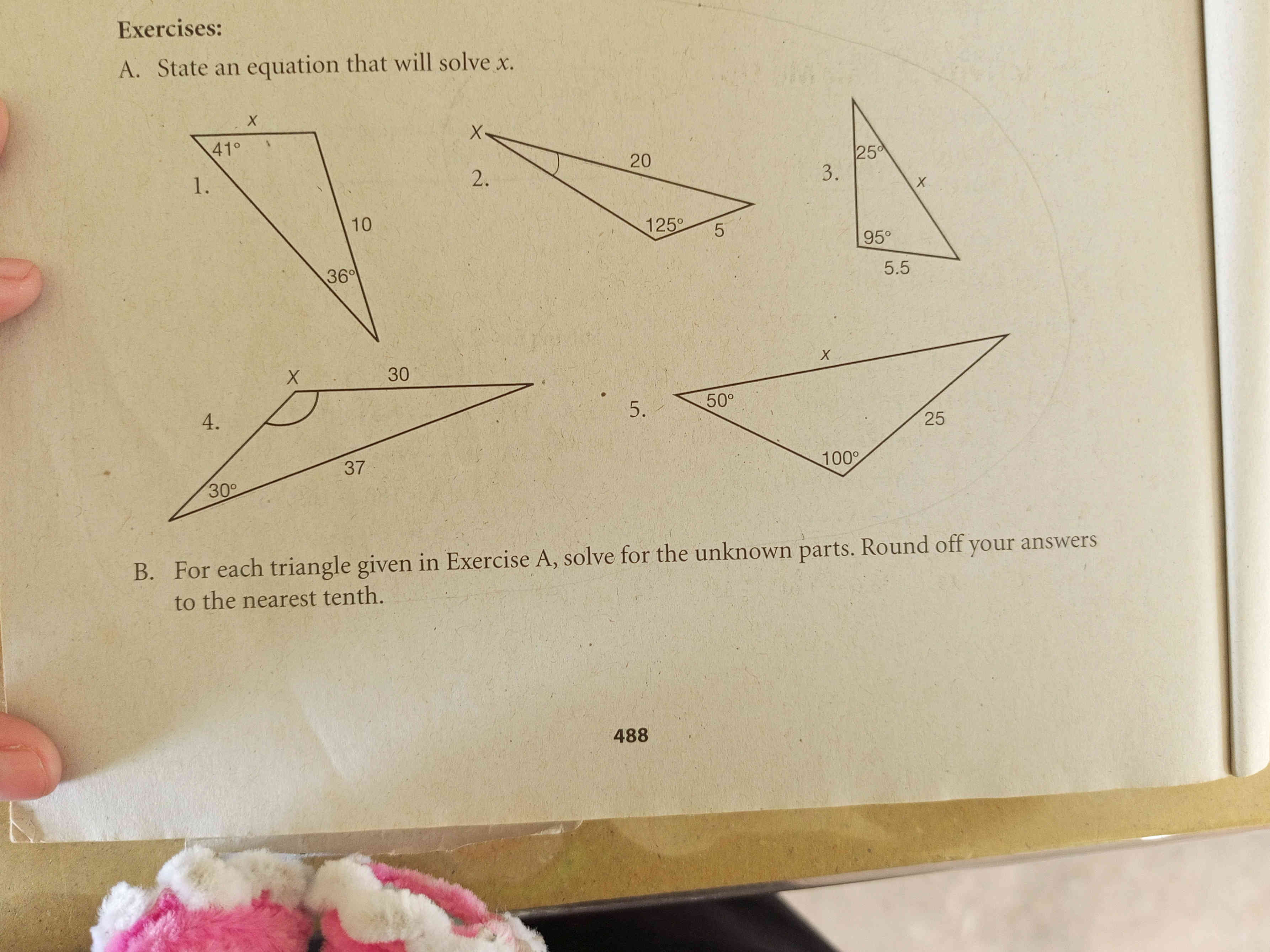 Exercises: A. State an equation that will | StudyX