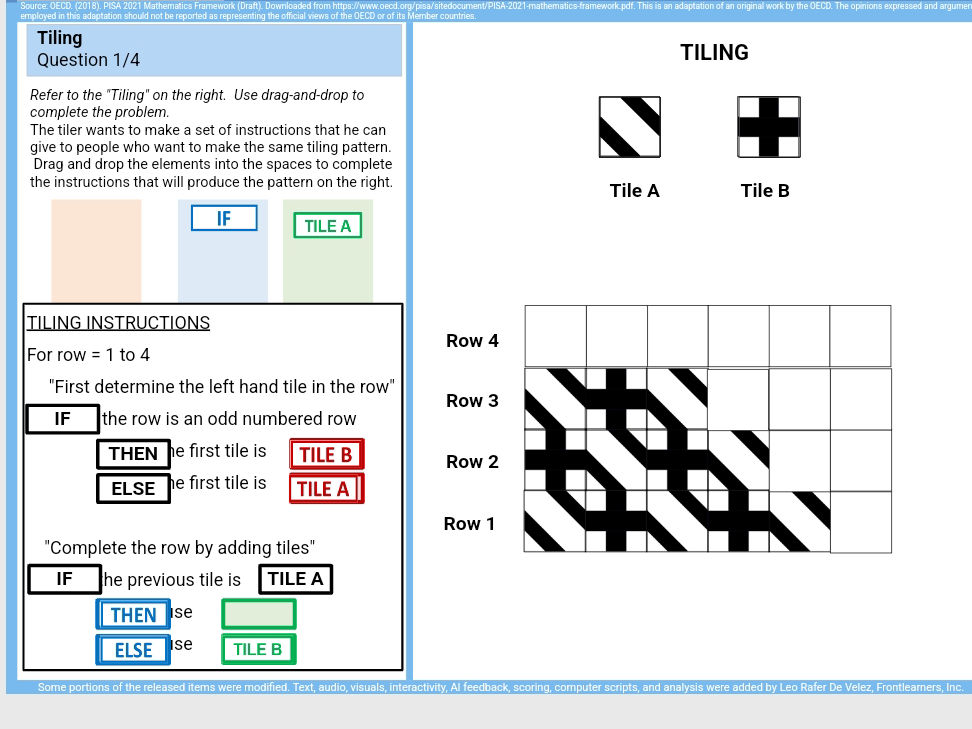 Refer to the "Tiling" on the right. Use
