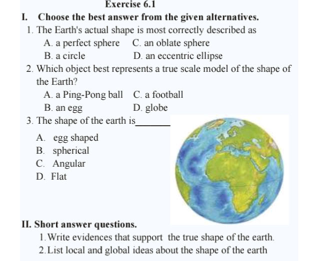 I. Choose the best answer from the given | StudyX