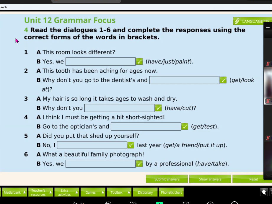 4 Read the dialogues 1-6 and complete the | StudyX