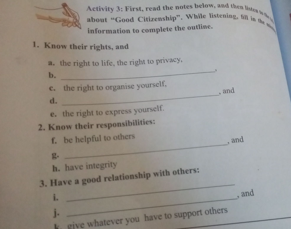 1. Know their rights, and a. the right to | StudyX