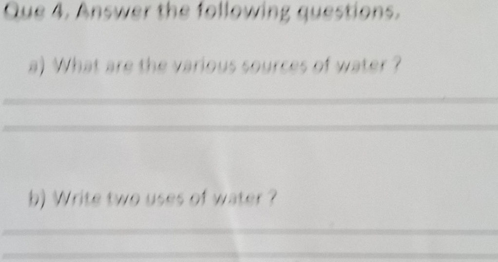 Que 4. Answer the following questions. a) | StudyX
