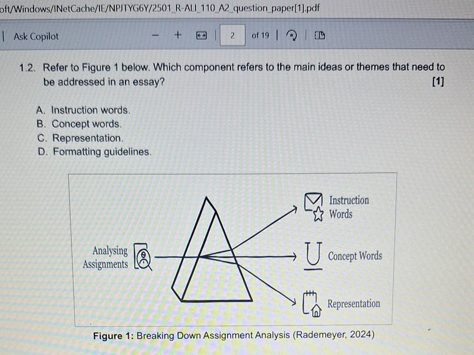1. 2. Refer to Figure 1 below. Which | StudyX