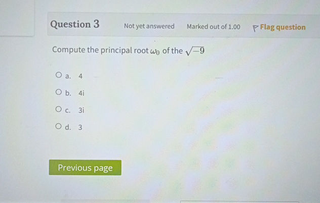 Compute the principal root \( _0\) of the