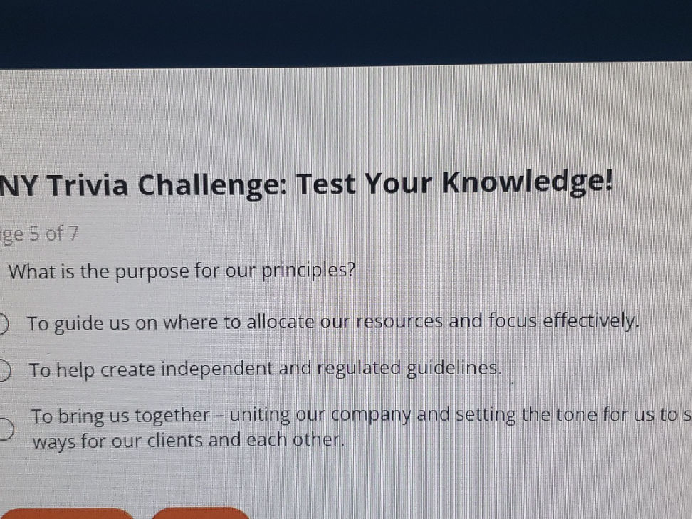 What is the purpose for our principles? ☐ | StudyX