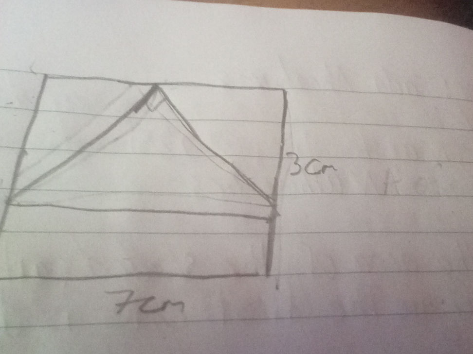 The image shows a rectangle with a triangle | StudyX