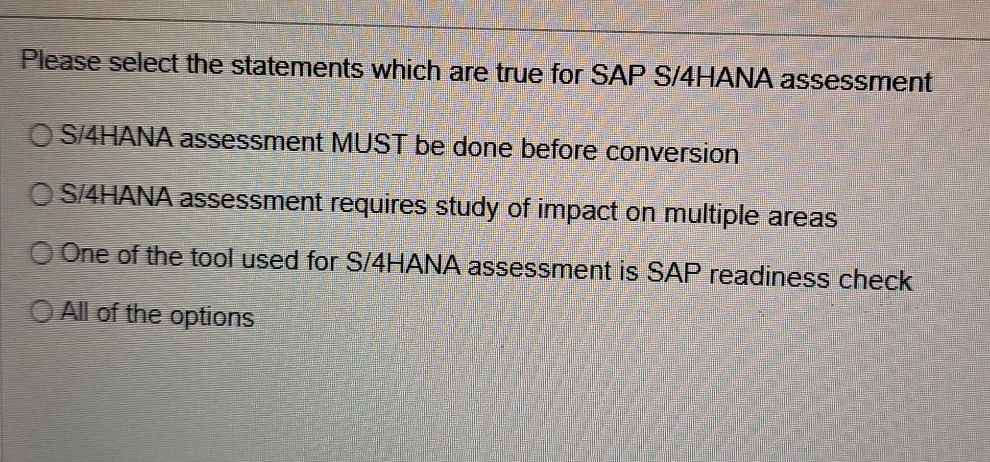Please select the statements which are true | StudyX
