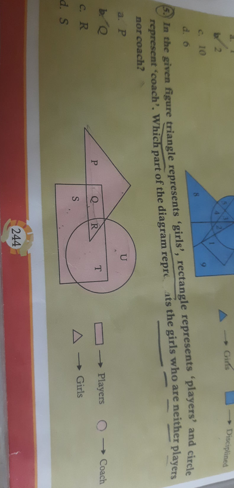 5. In the given figure triangle represents | StudyX