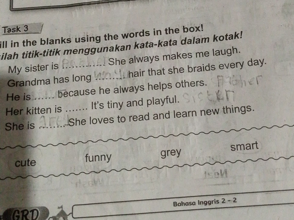 Task 3 Fill in the blanks using the words in | StudyX