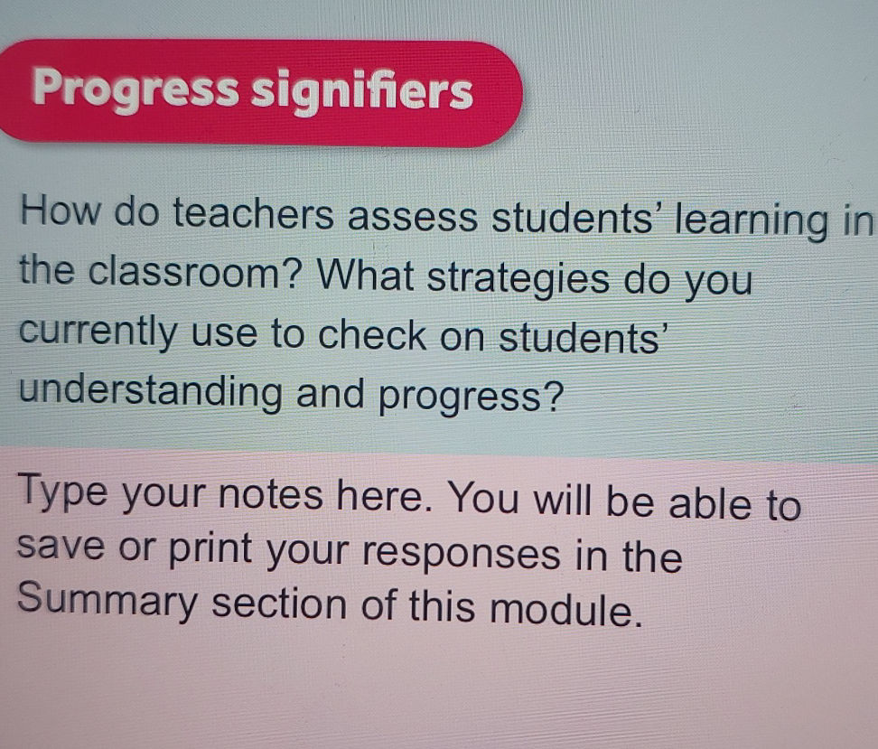 How do teachers assess students' learning in | StudyX