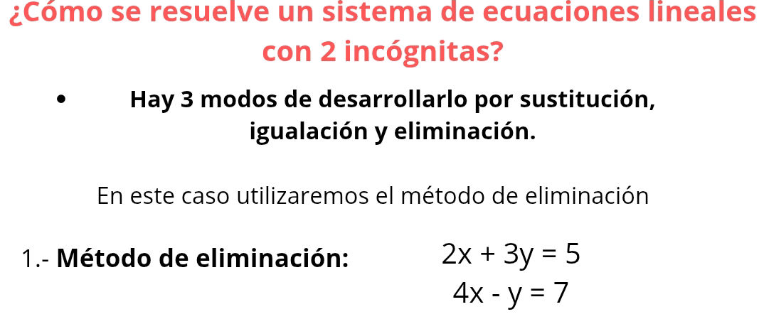 ¿Cómo se resuelve un sistema de ecuaciones | StudyX