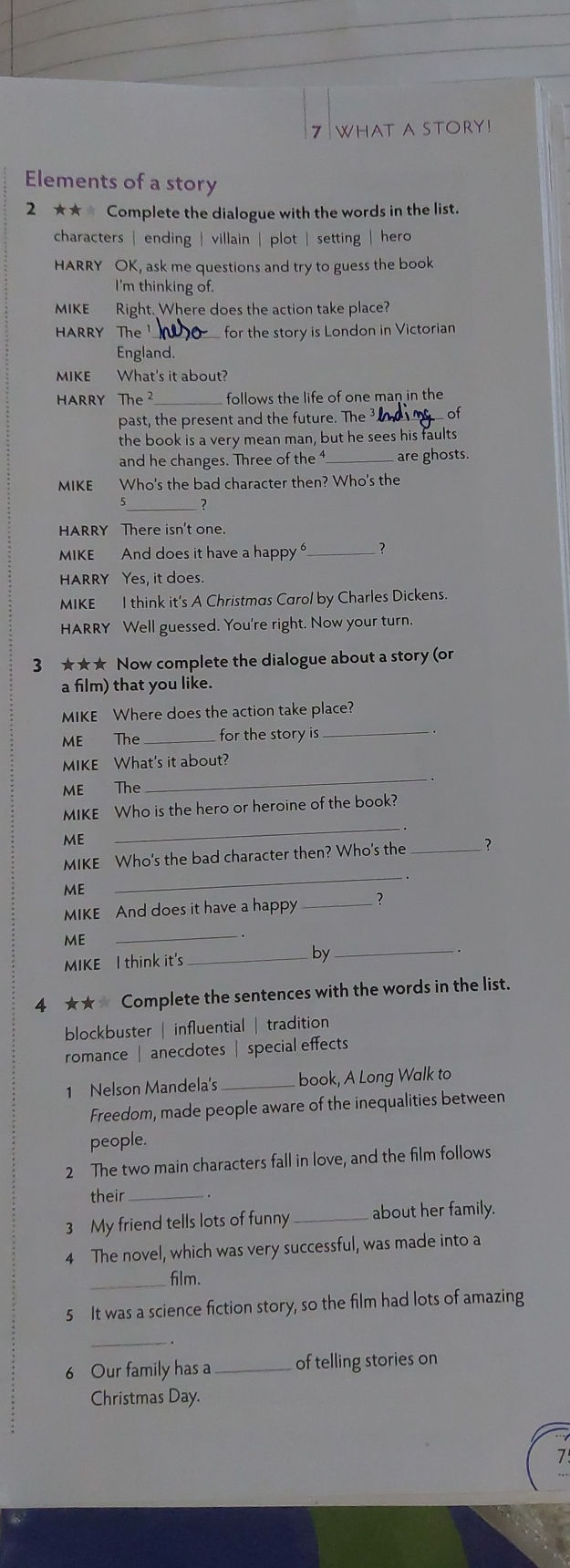 2 Complete the dialogue with the words in | StudyX