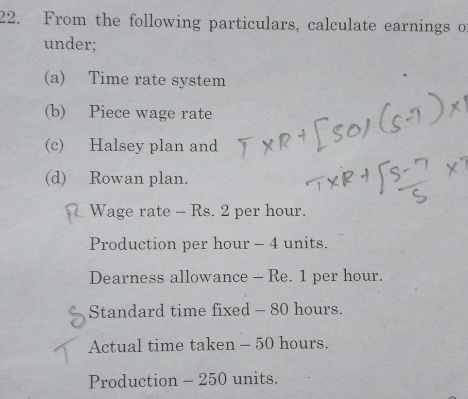22. From the following particulars, | StudyX