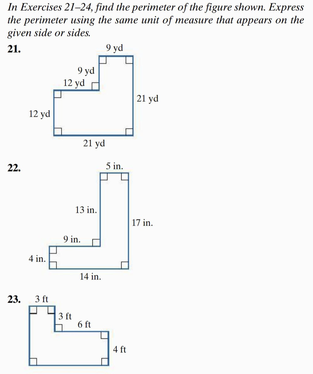 Finging Perimeter Using A Graph Example In Exercises 21-24, find the perimeter of | StudyX
