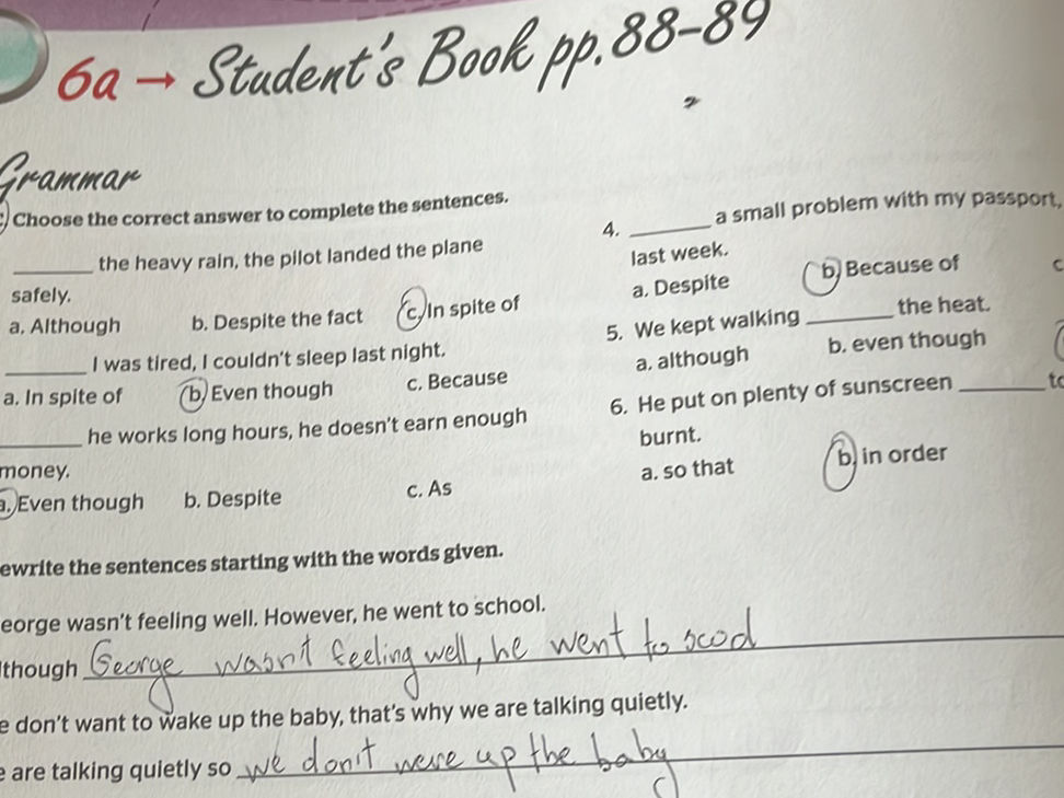 Choose the correct answer to complete the | StudyX