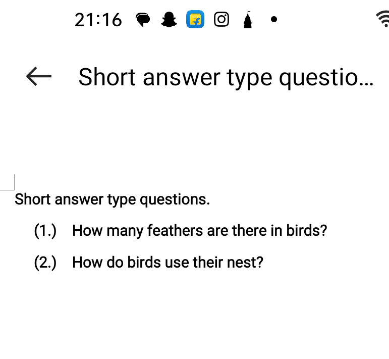 Short answer type questions. (1.) How many | StudyX