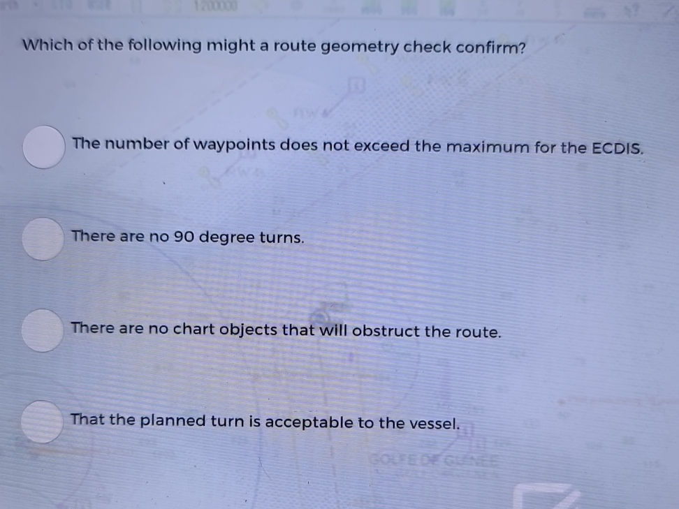 Waypoint Check Which of the following might a route | StudyX