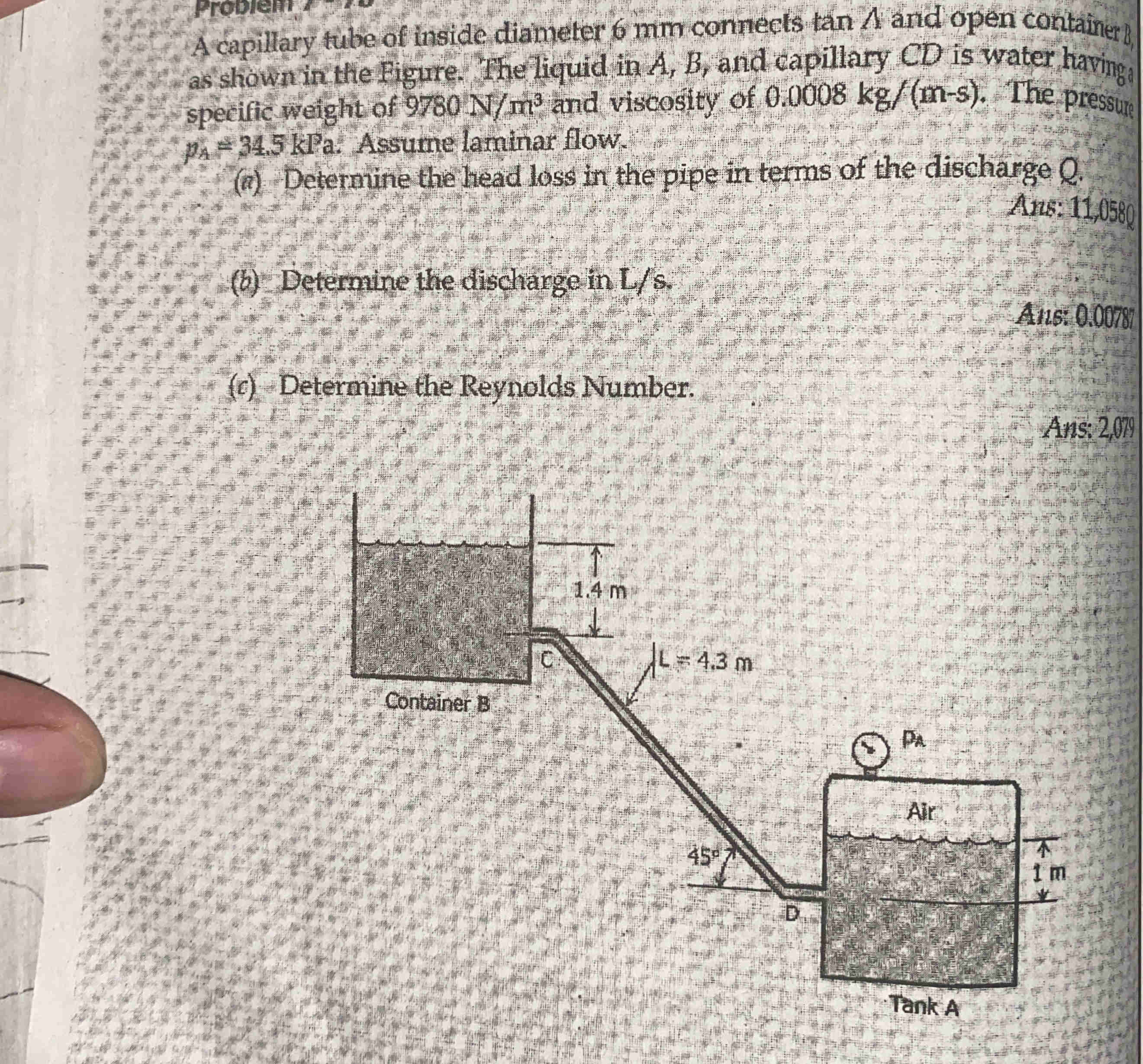A capillary tube of inside diameter 6 mm | StudyX