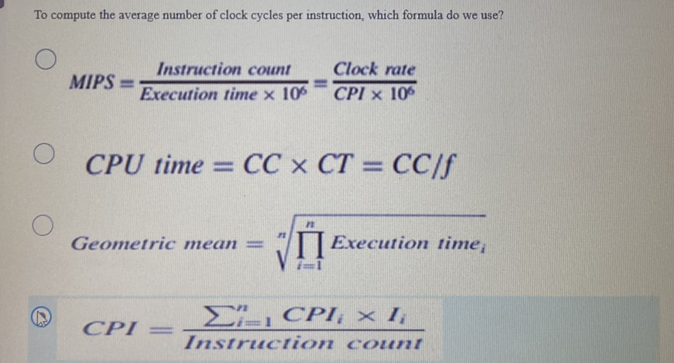 To compute the average number of clock | StudyX