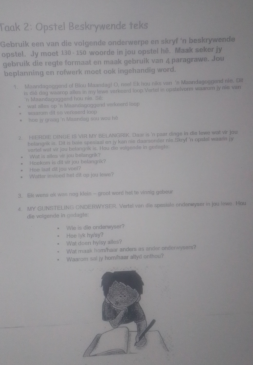 Taak 2 Opstel Beskrywende Teks Gebruik Een StudyX