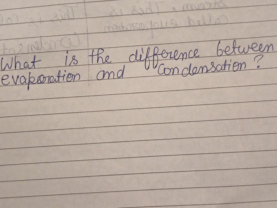 What is the difference between evaporation | StudyX