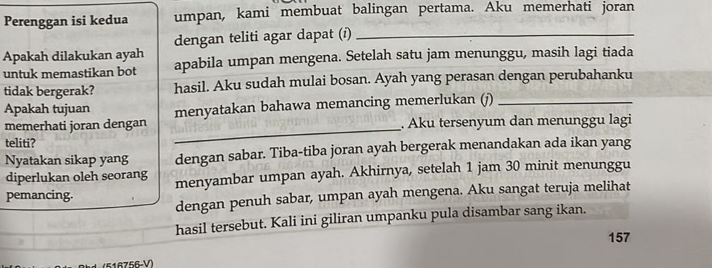 Perenggan isi kedua Apakah dilakukan ayah | StudyX