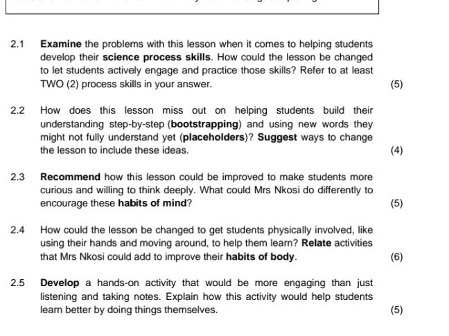 2.1 Examine the problems with this lesson